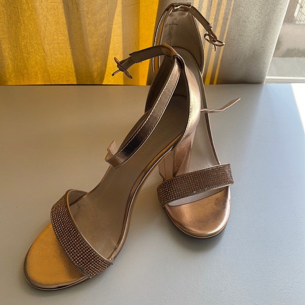 Rose gold 4 inch heel